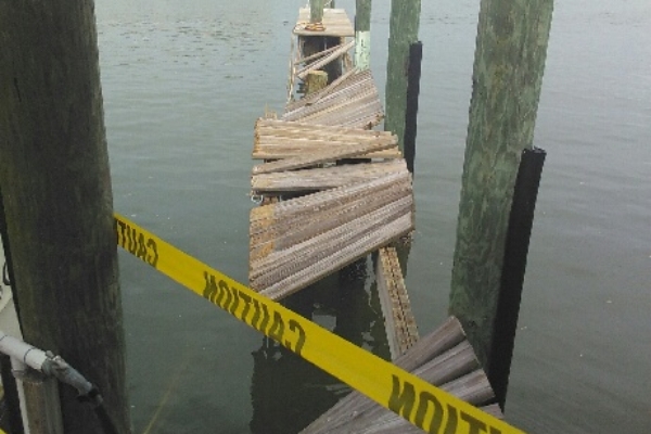 clearwater pier damage from hurricane